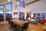 Main Living Area with Incredible Views and Vaulted Ceilings